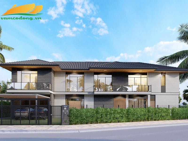 Riverfront Grand Villa mẫu 2 mặt trước