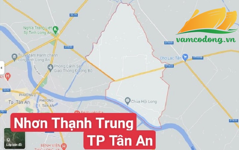 007.03.14 Bản đồ xã Nhơn Thạnh Trung TP Tân An