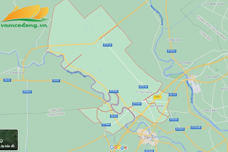 007.02 Bản đồ huyện Thủ Thừa