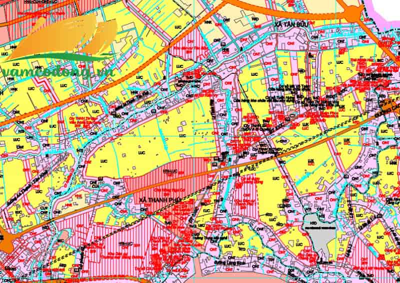 Bản đồ quy hoạch xã Thanh Phú