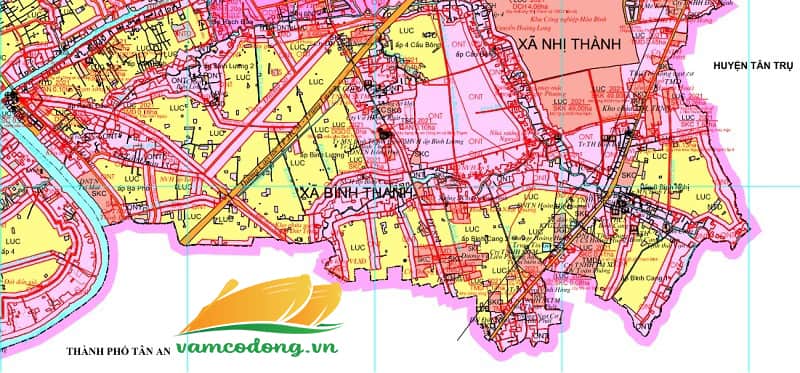 Bản đồ quy hoạch xã Bình Thạnh