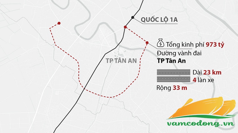 Đường cành đai thành phố Tân An