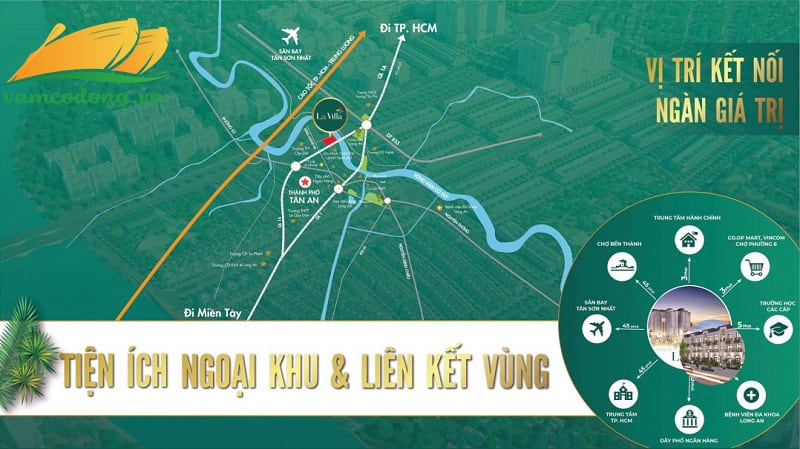 Tiện ích ngoại khu dự án Lavilla Tân An
