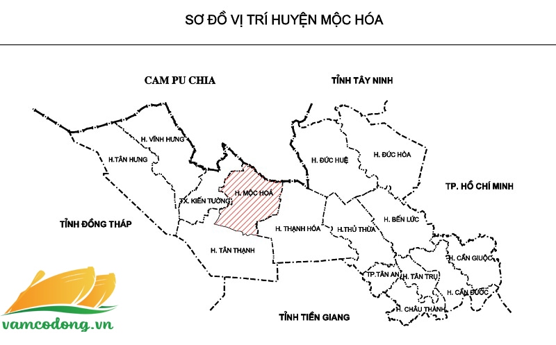 72.16.01 Bản đồ quy hoạch huyện Mộc Hóa