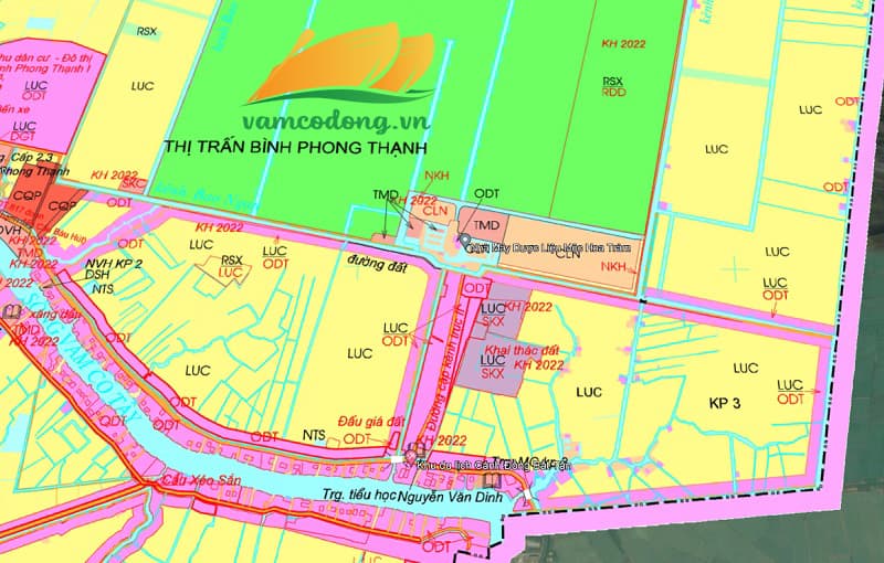 Quy hoạch sử dụng đất thị trấn Bình Phong Thạnh