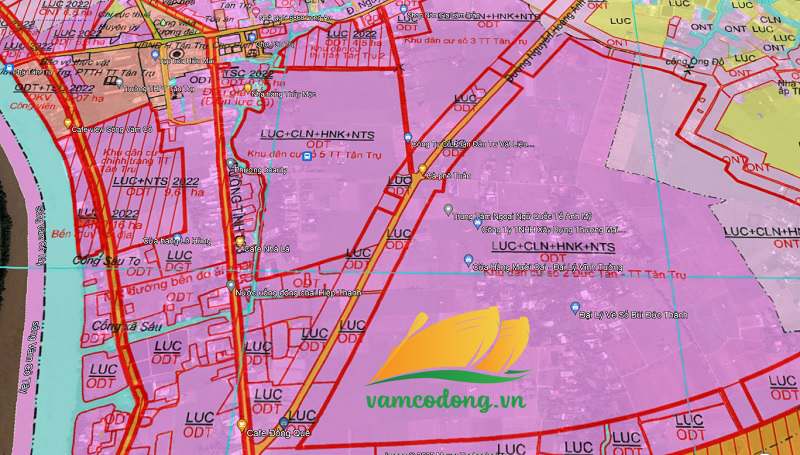 Quy hoạch sử dụng đất Thị trấn Tân Trụ