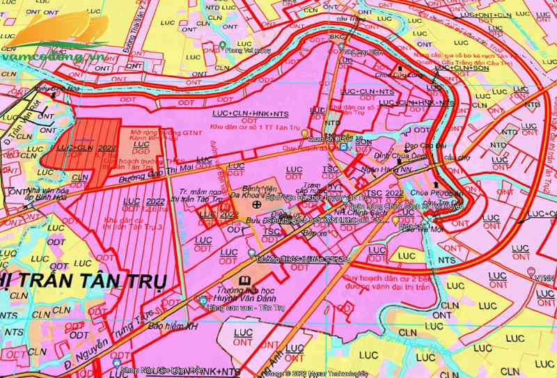Quy hoạch sử dụng đất Thị trấn Tân Trụ