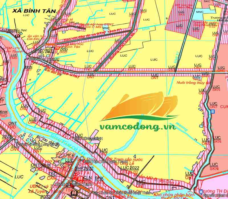 Quy hoạch sử dụng đất xã Bình Tân