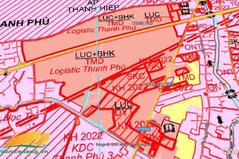 Quy hoạch sử dụng đất xã Thanh Phú