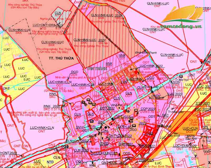 Quy hoạch sử dụng đất Thị trấn Thủ Thừa