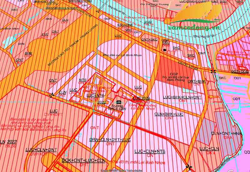 Quy hoạch sử dụng đất xã Lợi Bình Nhơn