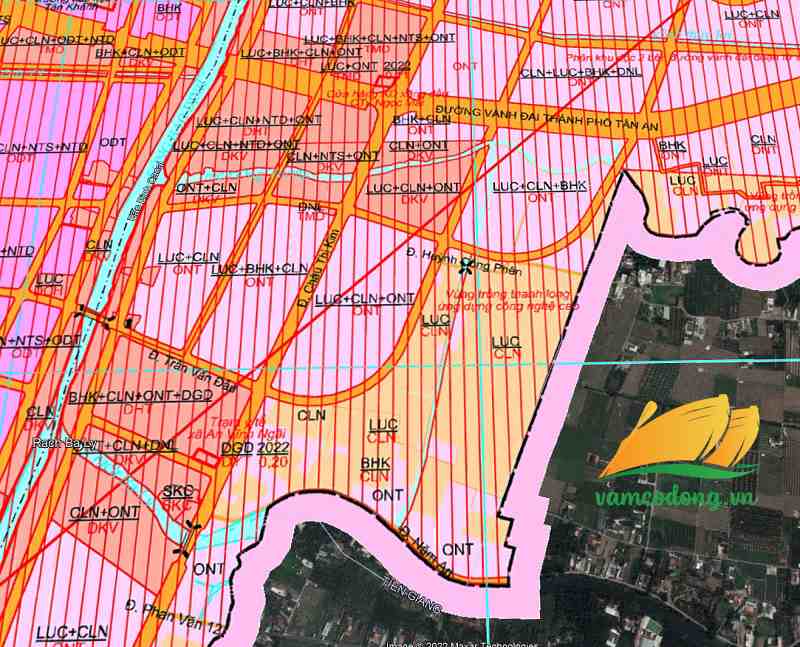 Quy hoạch sử dụng đất xã An Vĩnh Ngãi thành phố Tân An