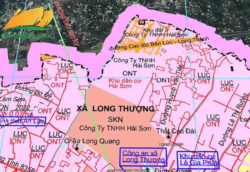 Quy hoạch sử dụng đất xã Long Thượng Cần Giuộc