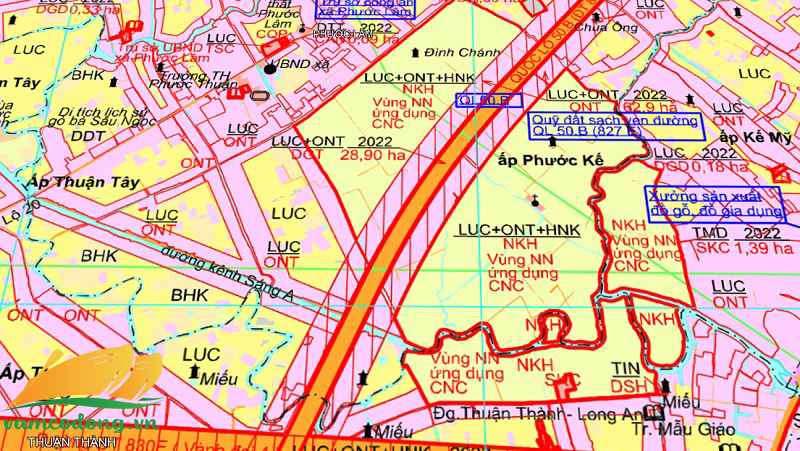 Quy hoạch sử dụng đất xã Phước Lâm