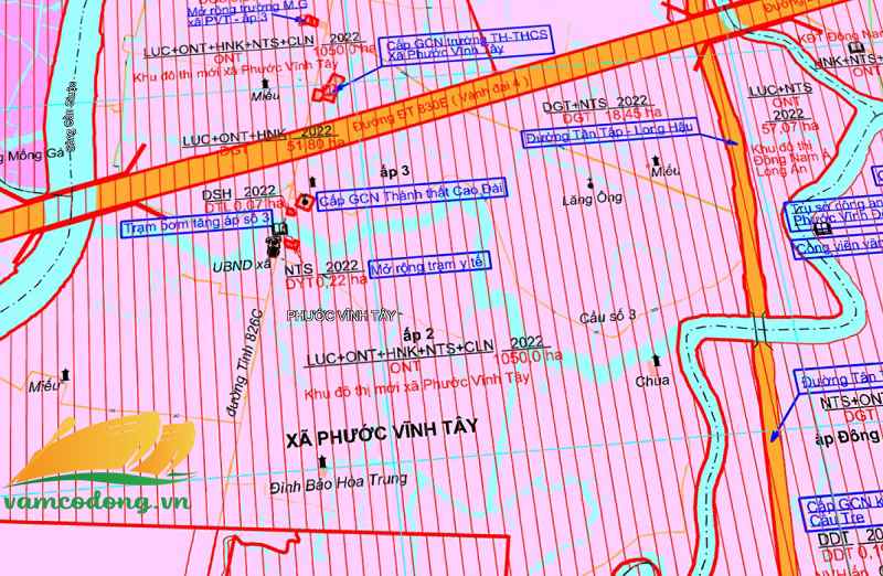 Quy hoạch sử dụng đất xã Phước Vĩnh Tây