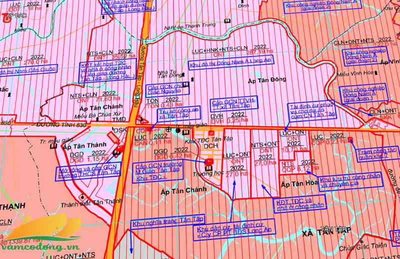 Quy hoạch sử dụng đất xã Tân Tập