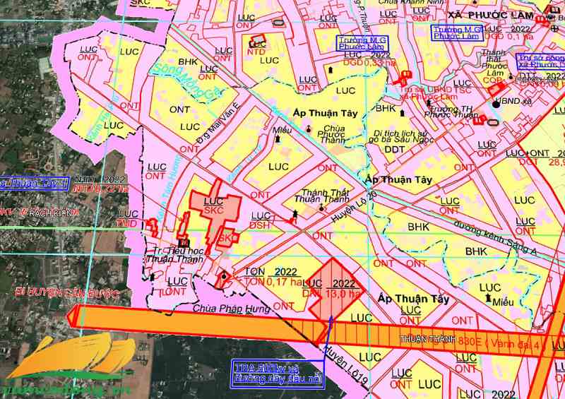 Quy hoạch sử dụng đất xã Thuận Thành