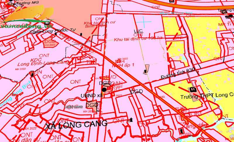 Quy hoạch sử dụng đất xã Long Cang