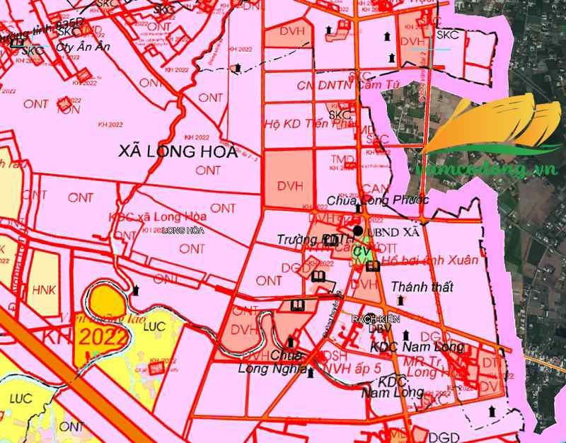 Quy hoạch sử dụng đất xã Long Hòa
