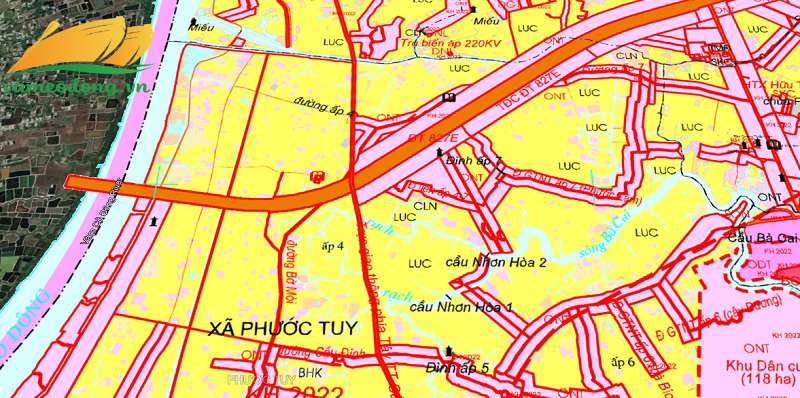 Quy hoạch sử dụng đất xã Phước Tuy