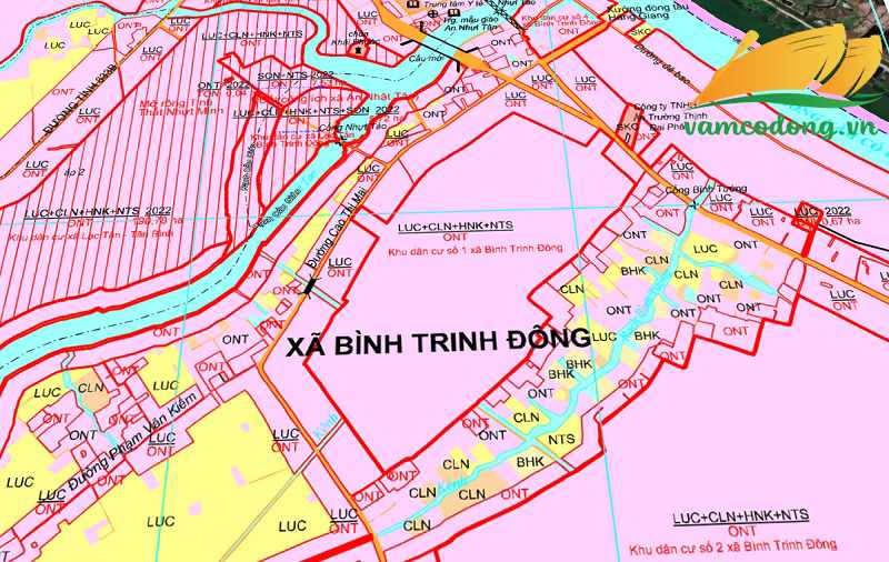 Quy hoạch sử dụng đất xã Bình Trinh Đông Tân Trụ