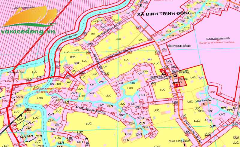 Quy hoạch sử dụng đất xã Bình Trinh Đông huyện Tân Trụ