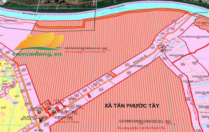 Quy hoạch sử dụng đất xã Tân Phước Tây
