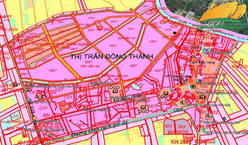 Quy hoạch sử dụng đất Thị trấn Đông Thành