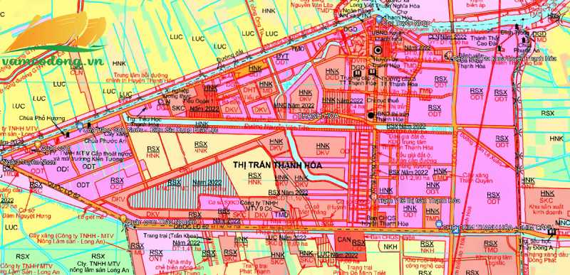 Quy hoạch sử dụng đất Thị trấn Thạnh Hóa