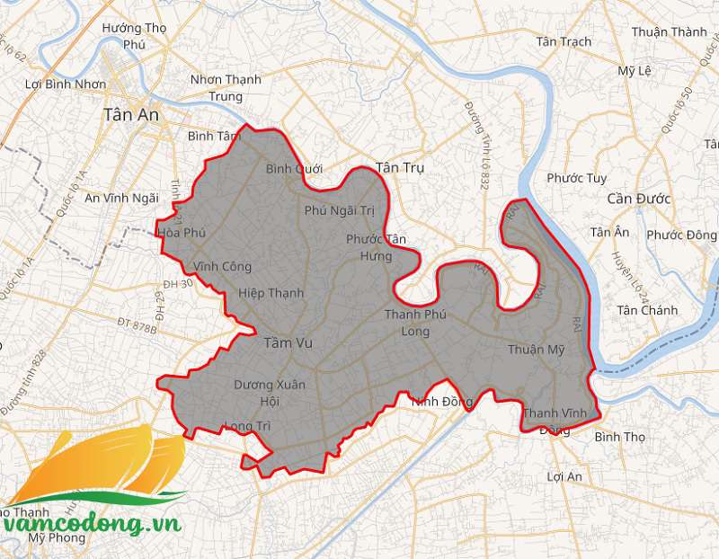 Bản đồ huyện Châu Thành