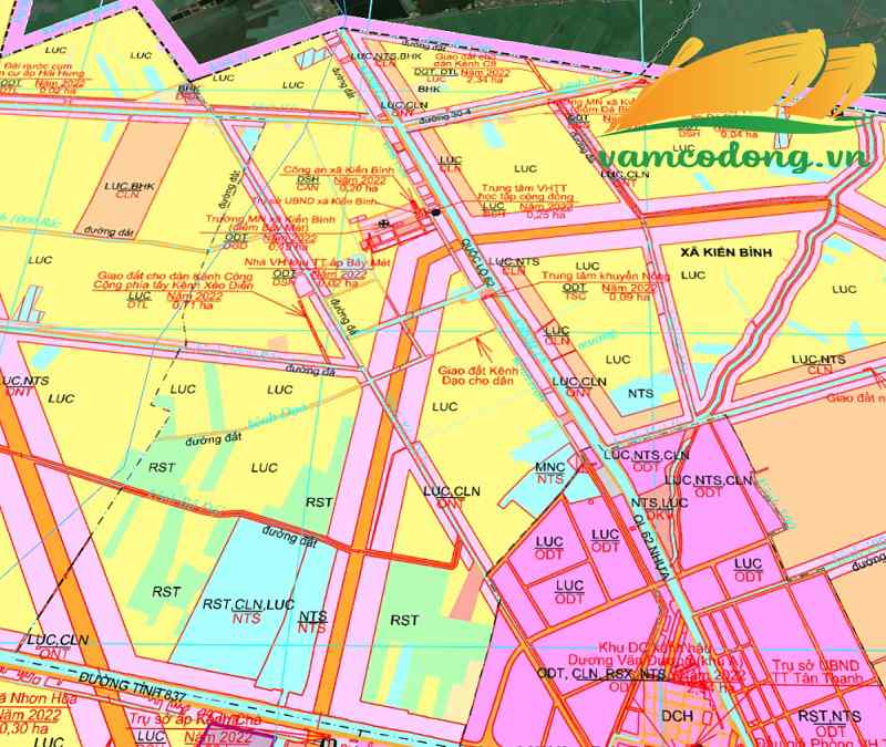 Quy hoạch sử dụng đất xã Kiến Bình