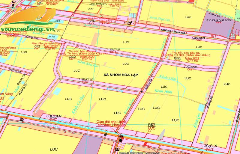 Quy hoạch sử dụng đất xã Nhơn Hòa Lập