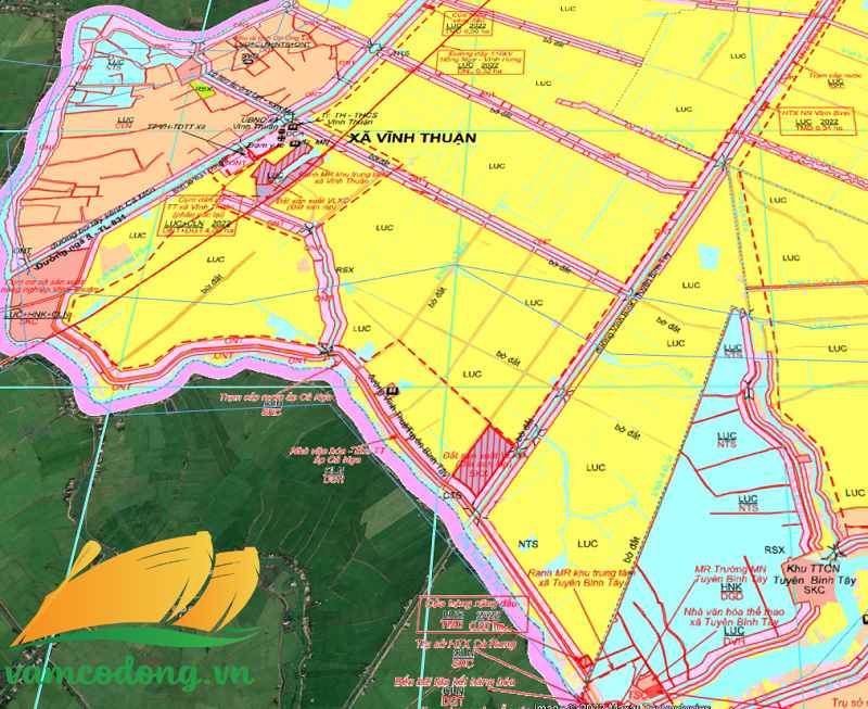 Quy hoạch sử dụng đất xã Vĩnh Thuận