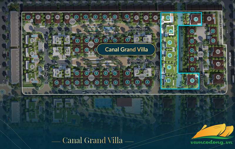 Canal Grand Villa phân khu The Aqua 2