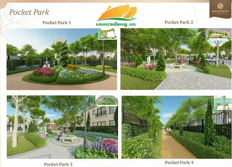 4 hệ thống công viên bên trong Park Village