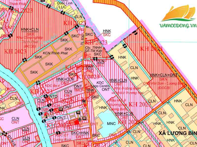 Quy hoạch sử dụng đất xã Lương Bình Bến Lức
