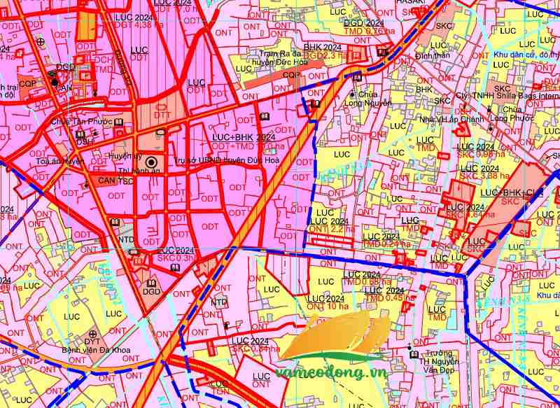 Quy hoạch đường tỉnh 830E qua Thị trấn Hậu Nghĩa