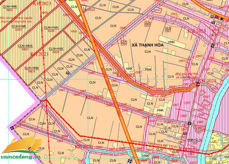 Quy hoạch đường tỉnh 830E tại xã Thạnh Lợi huyện Bến Lức