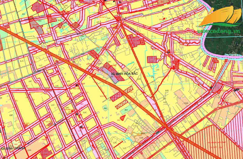 Bản đồ quy hoạch đường Lương Hòa - Bình Chánh - Mỹ Quý Tây
