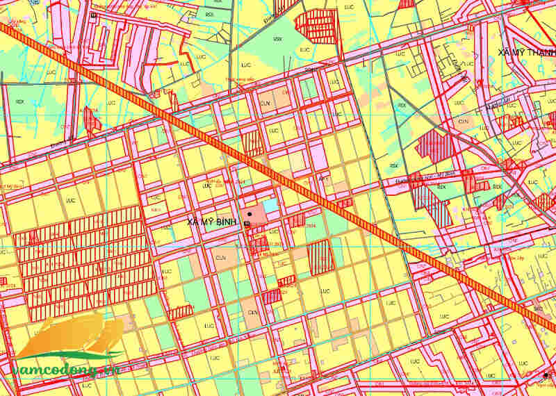Bản đồ quy hoạch đường Lương Hòa - Bình Chánh - Mỹ Quý Tây