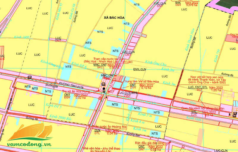 Bản đồ quy hoạch xã Hậu Thạnh tỉnh Tây Ninh