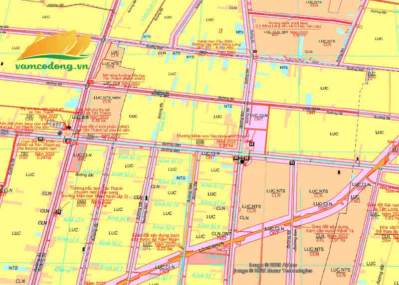 Bản đồ quy hoạch xã Nhơn Ninh tỉnh Tây Ninh