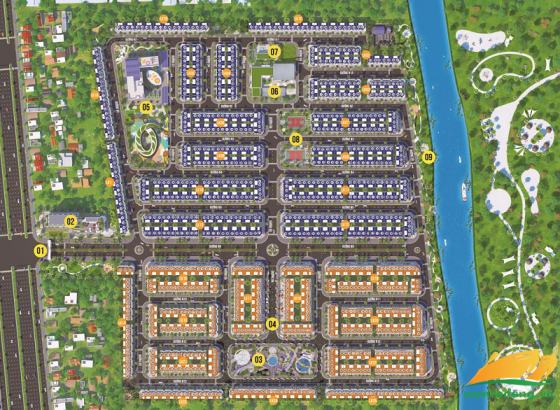 Mặt bằng khu dân cư The Solia