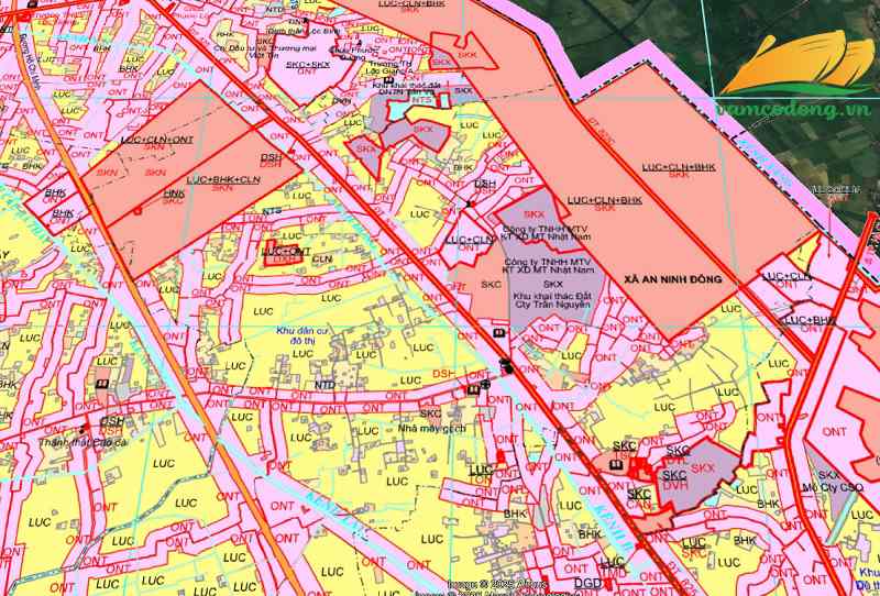 Bản đồ quy hoạch xã An Ninh tỉnh Tây Ninh