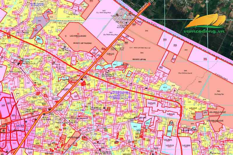 Bản đồ quy hoạch xã Đức Lập tỉnh Tây Ninh