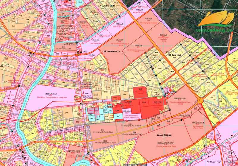 Bản đồ quy hoạch xã Lương Hòa tỉnh Tây Ninh