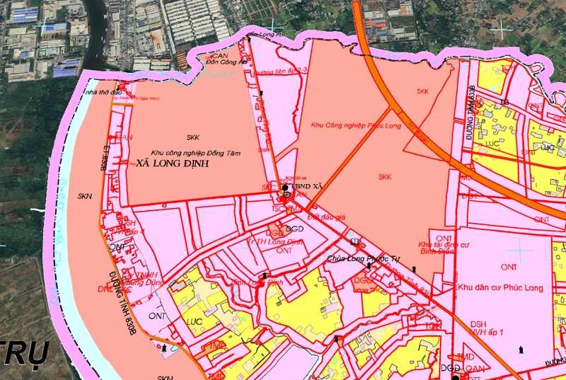 Bản đồ quy hoạch xã Long Cang tỉnh Tây Ninh