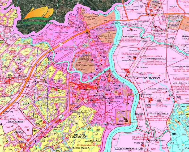 Bản đồ quy hoạch xã Cần Giuộc tỉnh Tây Ninh