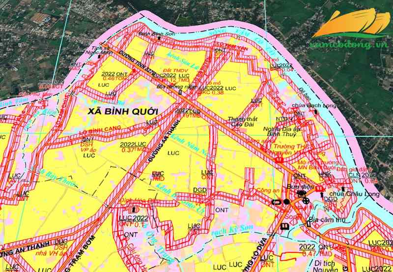 Bản đồ quy hoạch xã Vĩnh Công tỉnh Tây Ninh