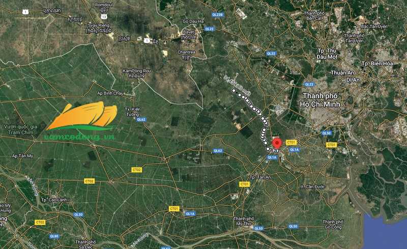 Bản đồ vệ tinh đường tỉnh 816